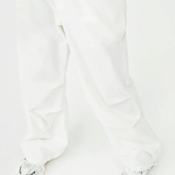 Pocket Drawstring Low Waist Parachute Pants - Picture 2 of 2